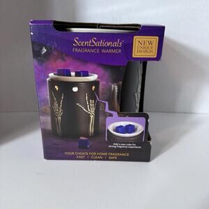 Halloween Peace Skully Full Size Electric Wax Warmer ScentSationals NEW IN BOX